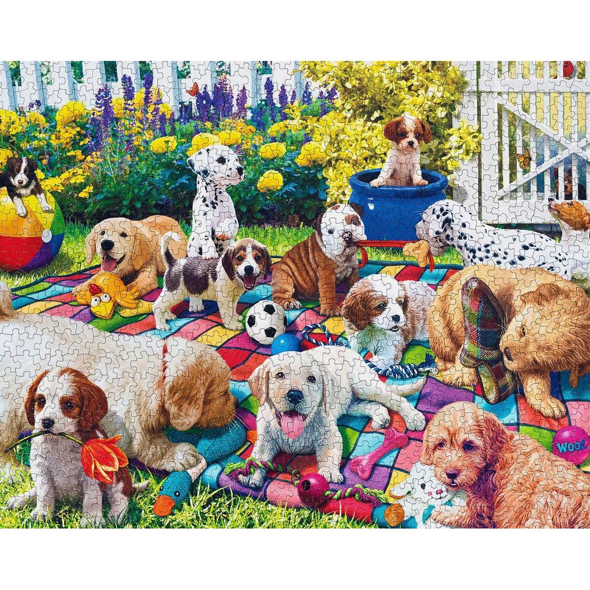 Playful Pups on Parade 1000 Piece Jigsaw Puzzle Springbok