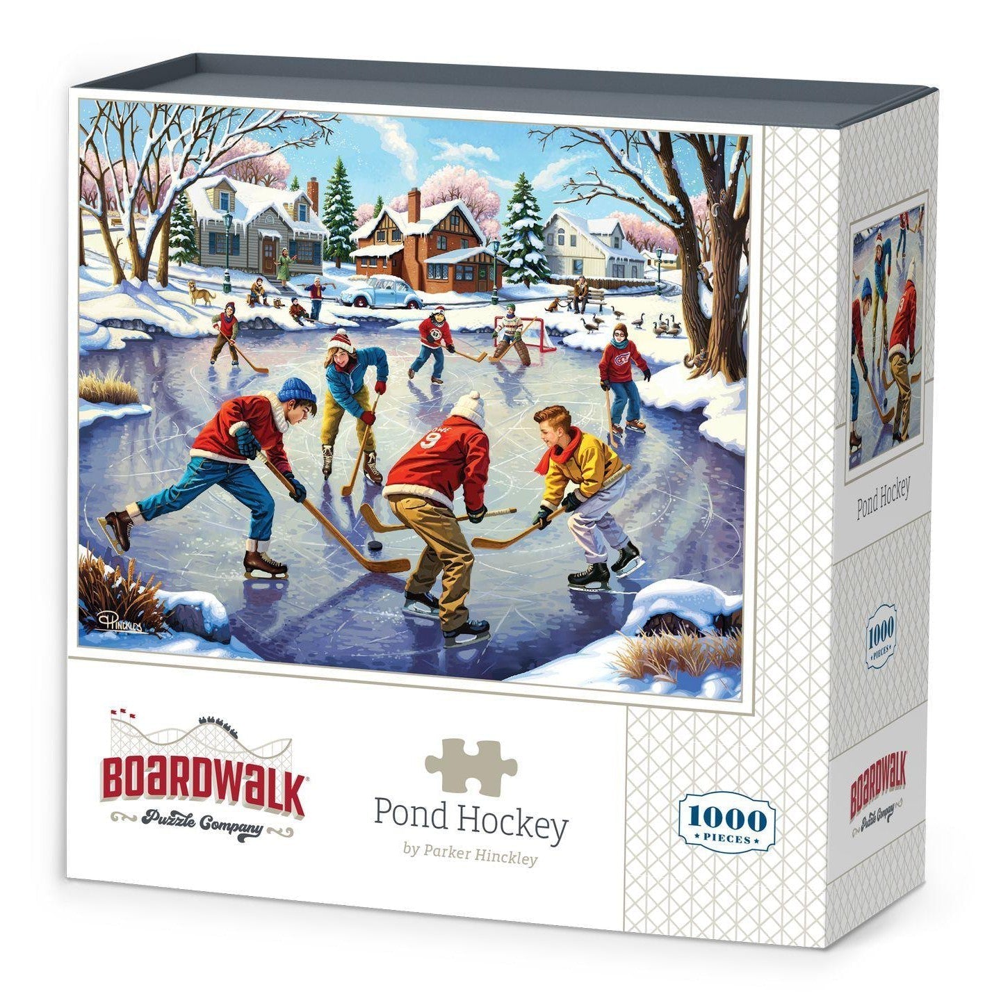 Pond Hockey 1000 Piece Jigsaw Puzzle Boardwalk Puzzle Merchant