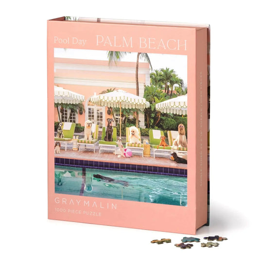 Pool Day Palm Beach 1000 Piece Jigsaw Puzzle Galison Puzzle Merchant