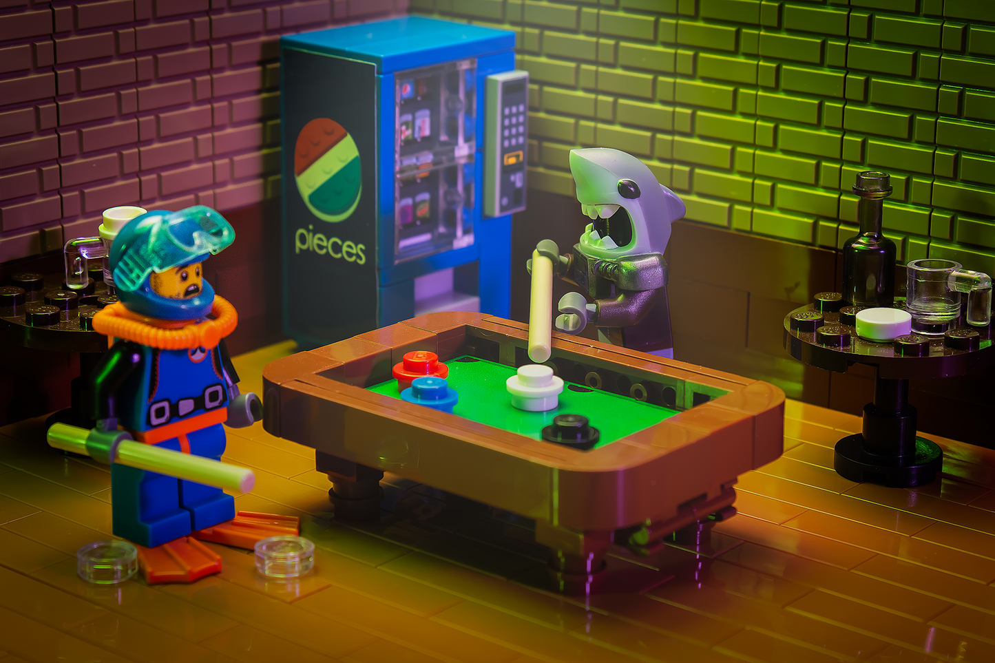 Pool Table Building Kit made from LEGO parts B3 Customs