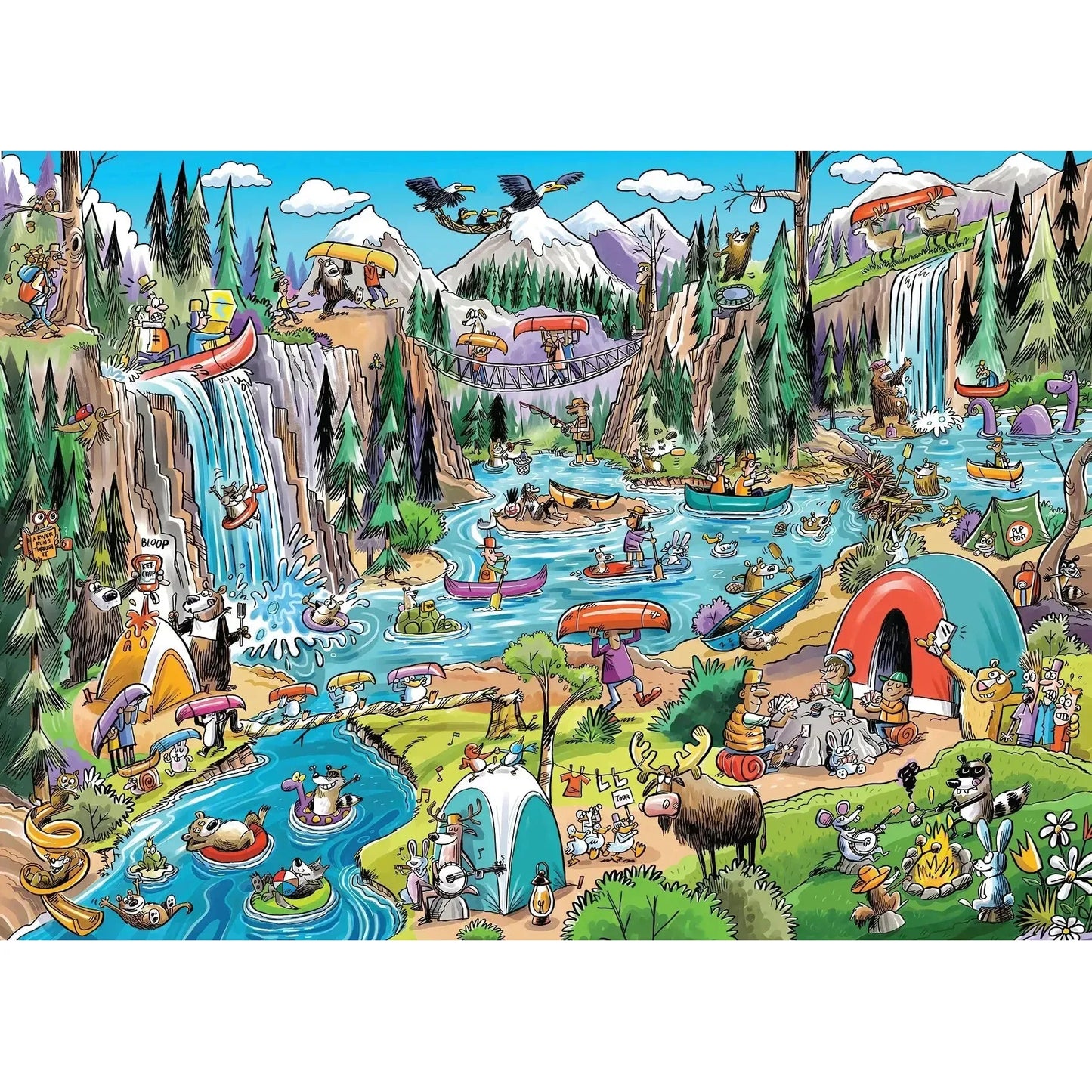 Portage Pandemonium 1000 Piece Jigsaw Puzzle Cobble Hill
