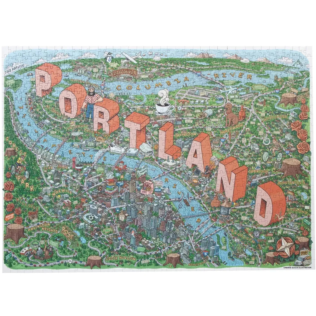 Portland 1000 Piece Jigsaw Puzzle Birdie