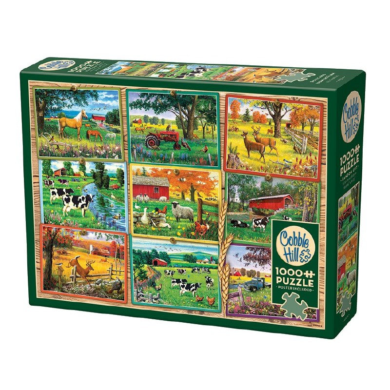 Postcards from the Farm 1000 Piece Jigsaw Puzzle Cobble Hill Puzzle Merchant