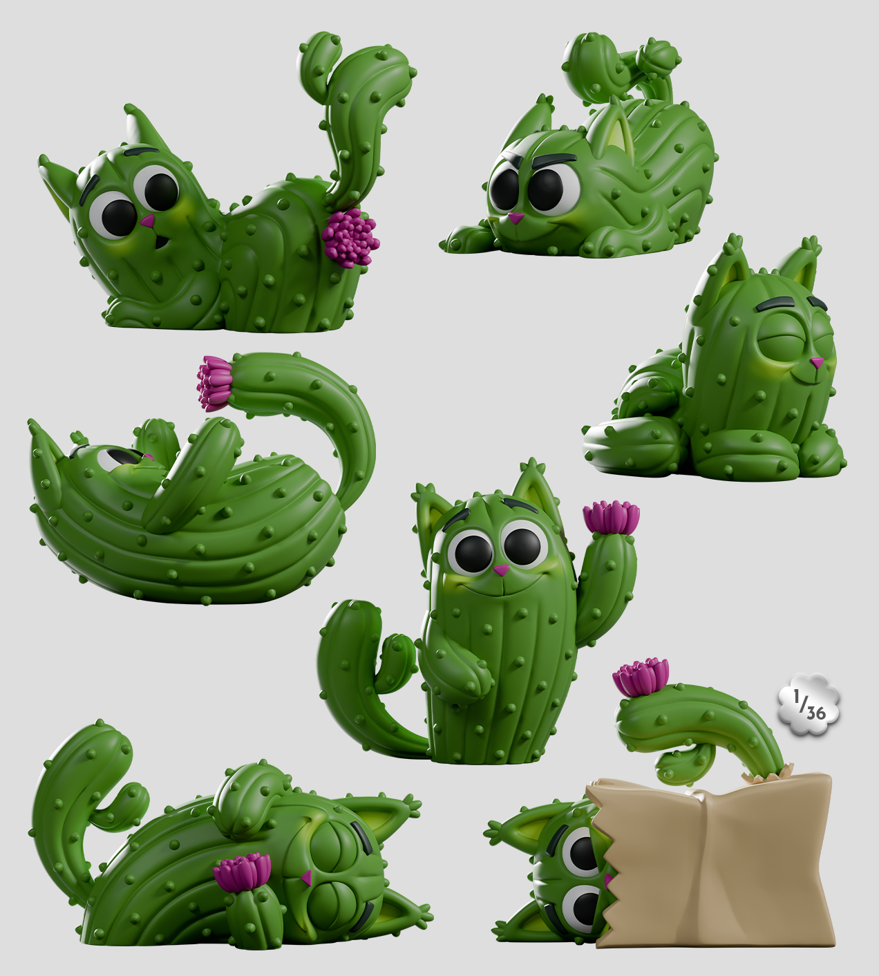 Kaleidos Creative: Pricklepuss Blind Box Ralphie's Funhouse