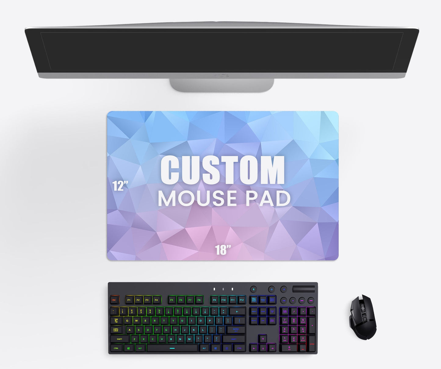 Custom Mousepad (12x18") Love Desk Mats