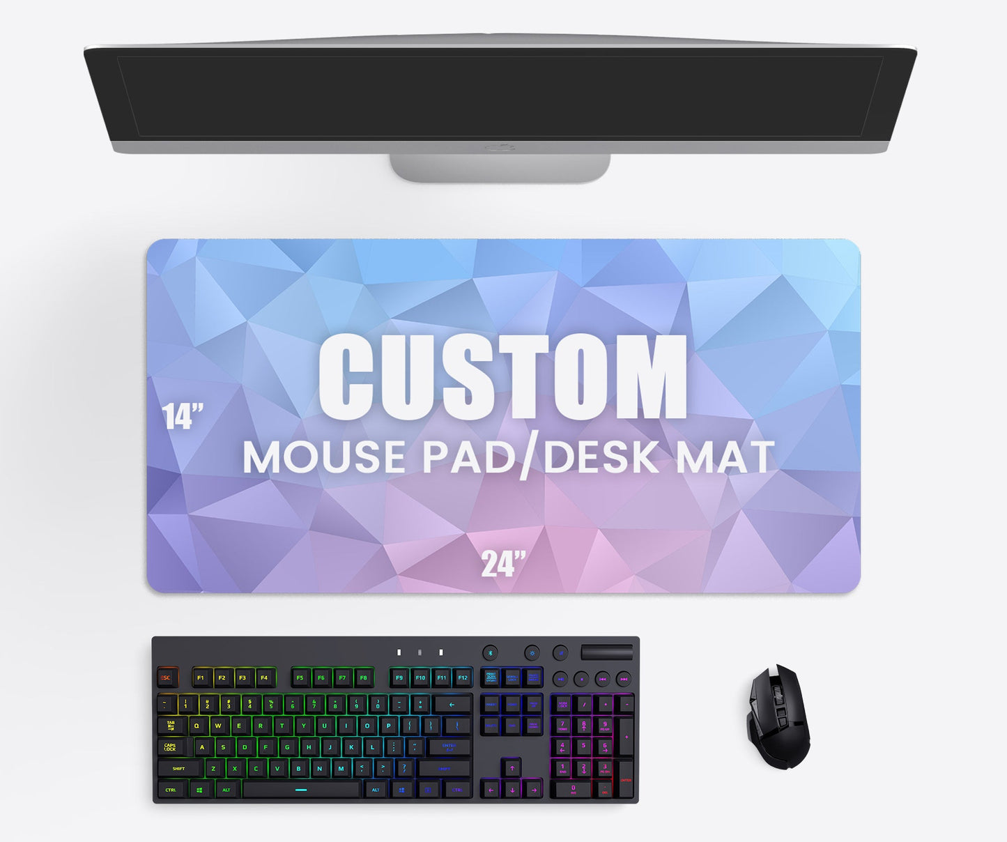 XL Custom Desk Mat (14x24") Love Desk Mats