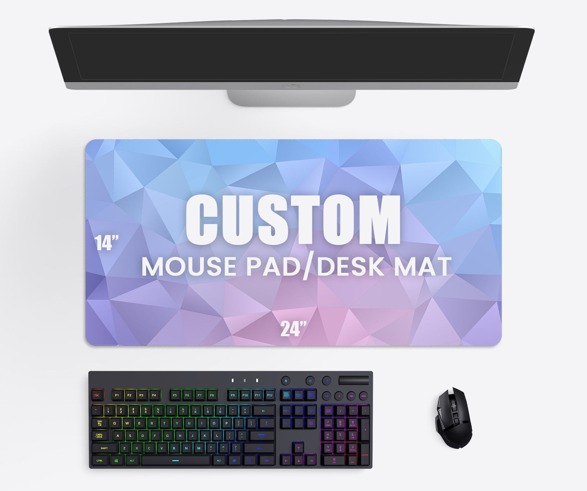 XL Custom Desk Mat (14x24") Love Desk Mats