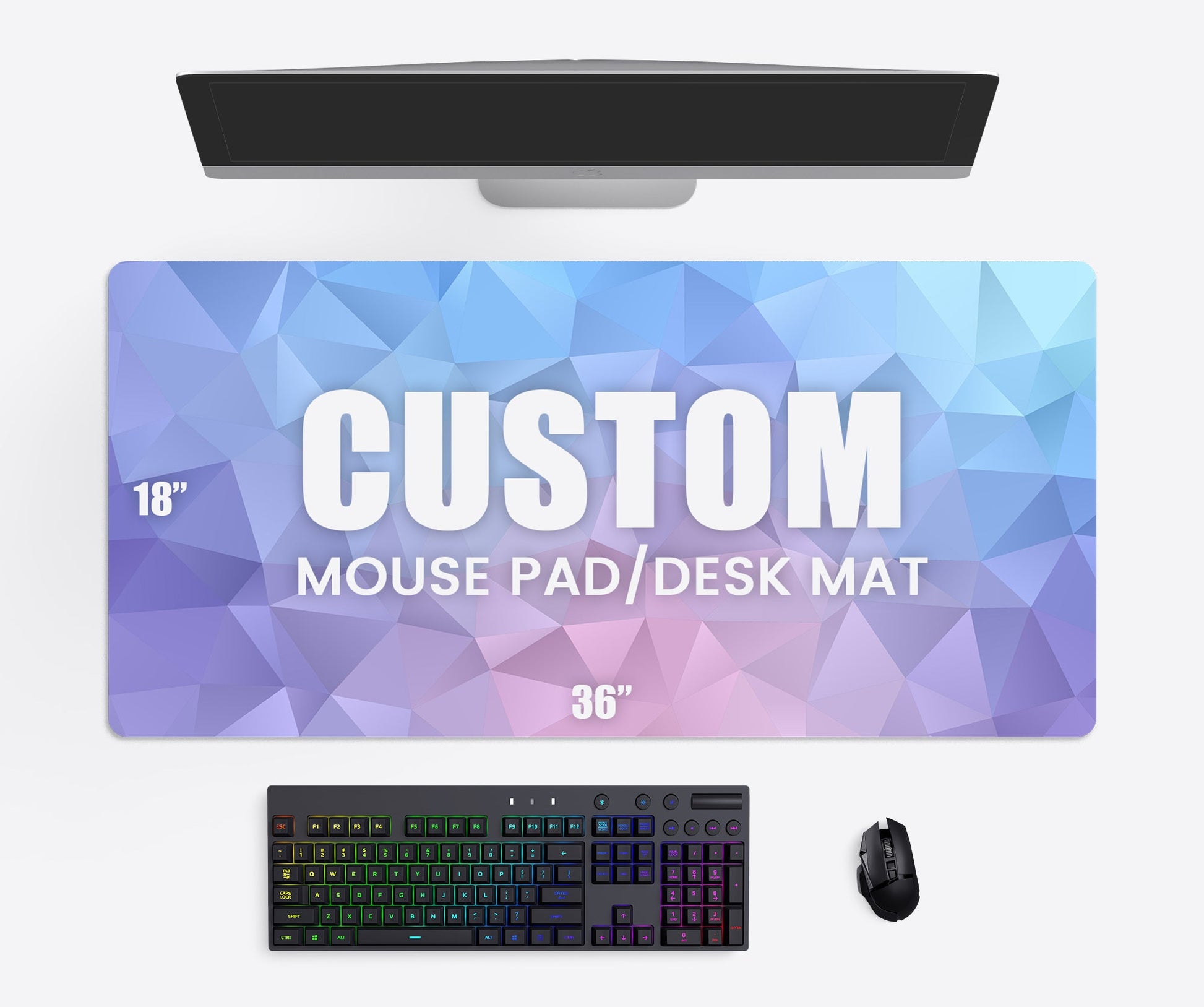 XXL Custom Desk Mat (18x36") Love Desk Mats