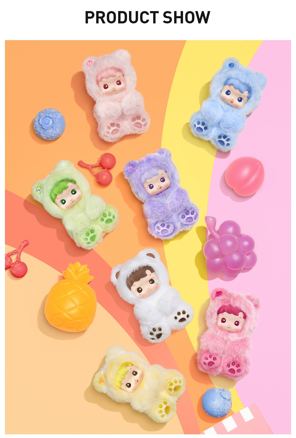 Hacipupu Gummy Bear Series - Vinyl Plush Pendant Labubu Loot