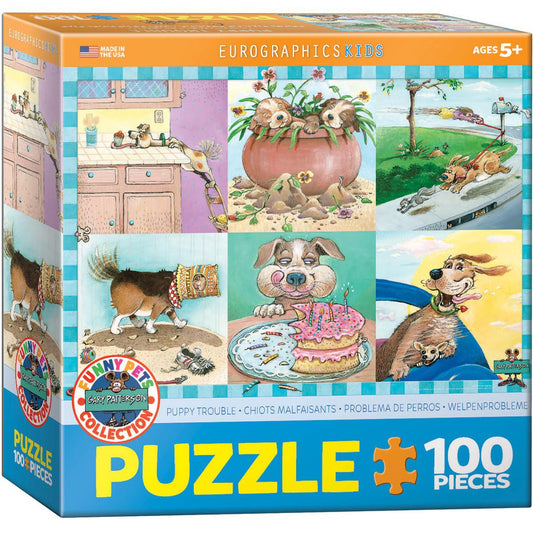 Puppy Trouble 100 Piece Jigsaw Puzzle Eurographics Puzzle Merchant