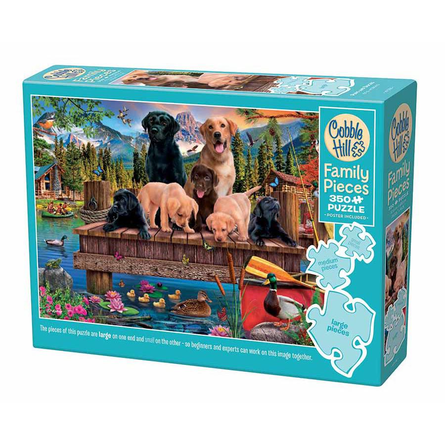Pups & Ducks 350 Piece Family Jigsaw Puzzle Cobble Hill Puzzle Merchant