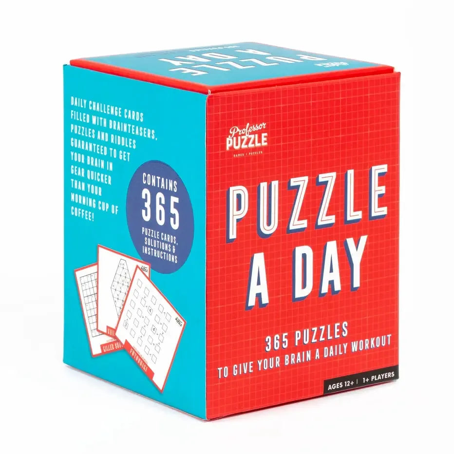 Puzzle a Day - 365 Puzzles Give You Brain a Daily Workout - Professor Puzzle Puzzle Merchant