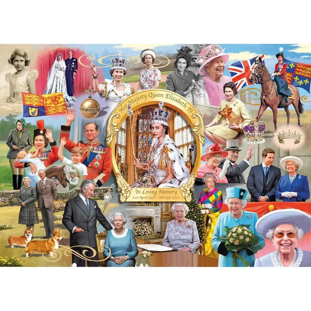 Queen Elizabeth II 1000 Piece Jigsaw Puzzle Gibsons