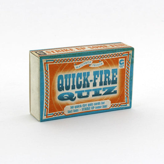 Quick Fire Quiz Matchbox Trivia Card Game Ginger Fox Puzzle Merchant