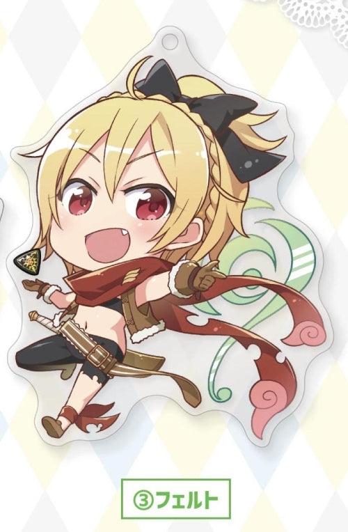 RE:ZERO HAJIMERU FELT ACRYLIC KEYCHAIN Anime Pop
