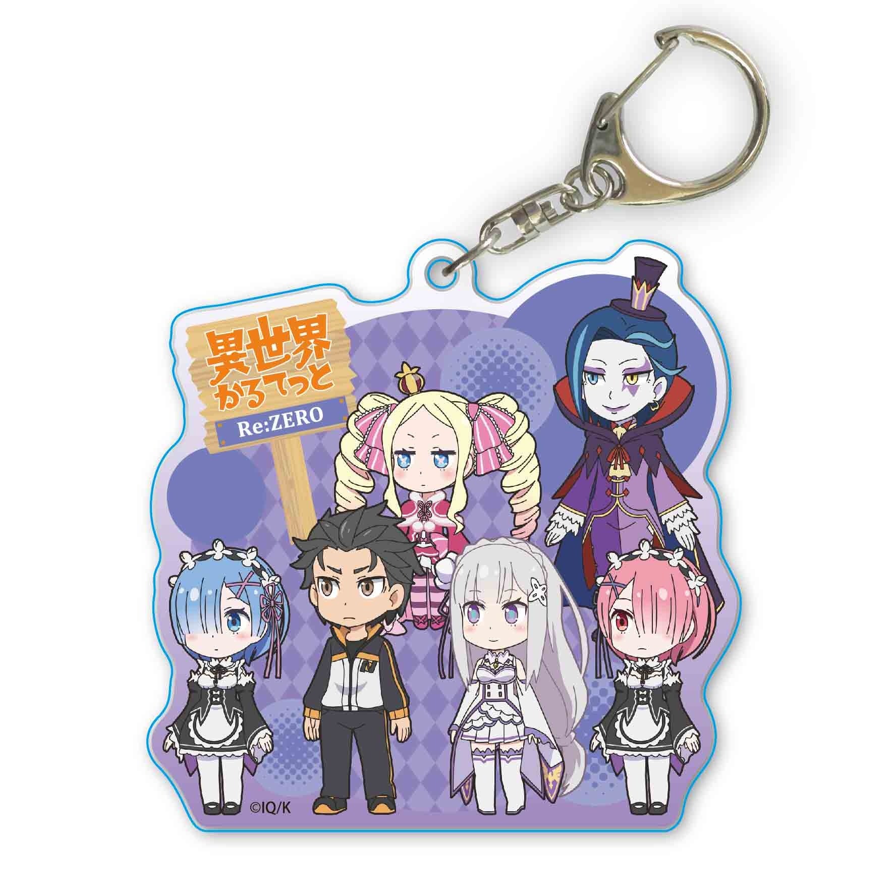ISEKAI QUARTET RE:ZERO ACRYLIC KEYCHAIN Anime Pop