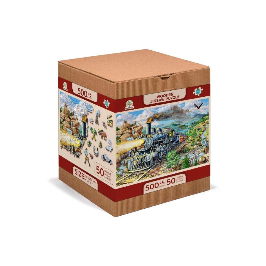 Railway 505 Piece Wood Jigsaw Puzzle Wooden City