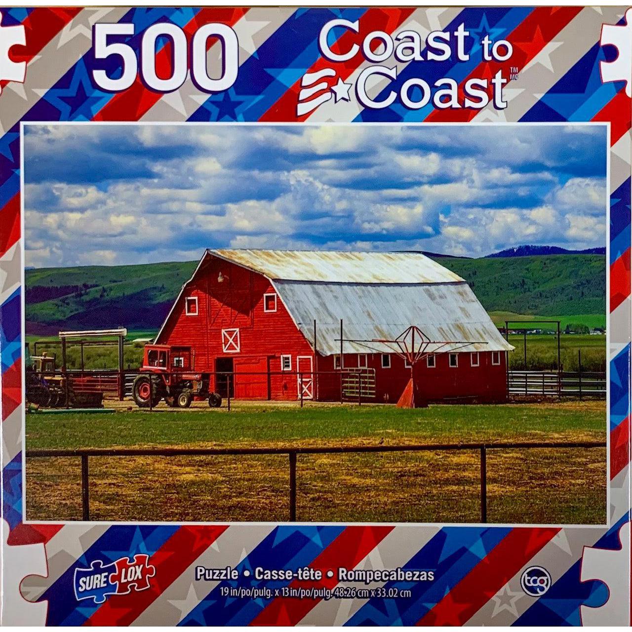 Red Barn Wyoming Coast to Coast 500 Piece Jigsaw Puzzle Sure Lox