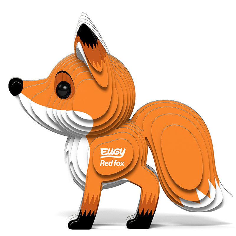 Red Fox 3D Cardboard Model Kit Eugy