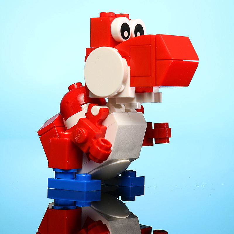 Friendly Red Dino - Custom Set made using LEGO parts B3 Customs