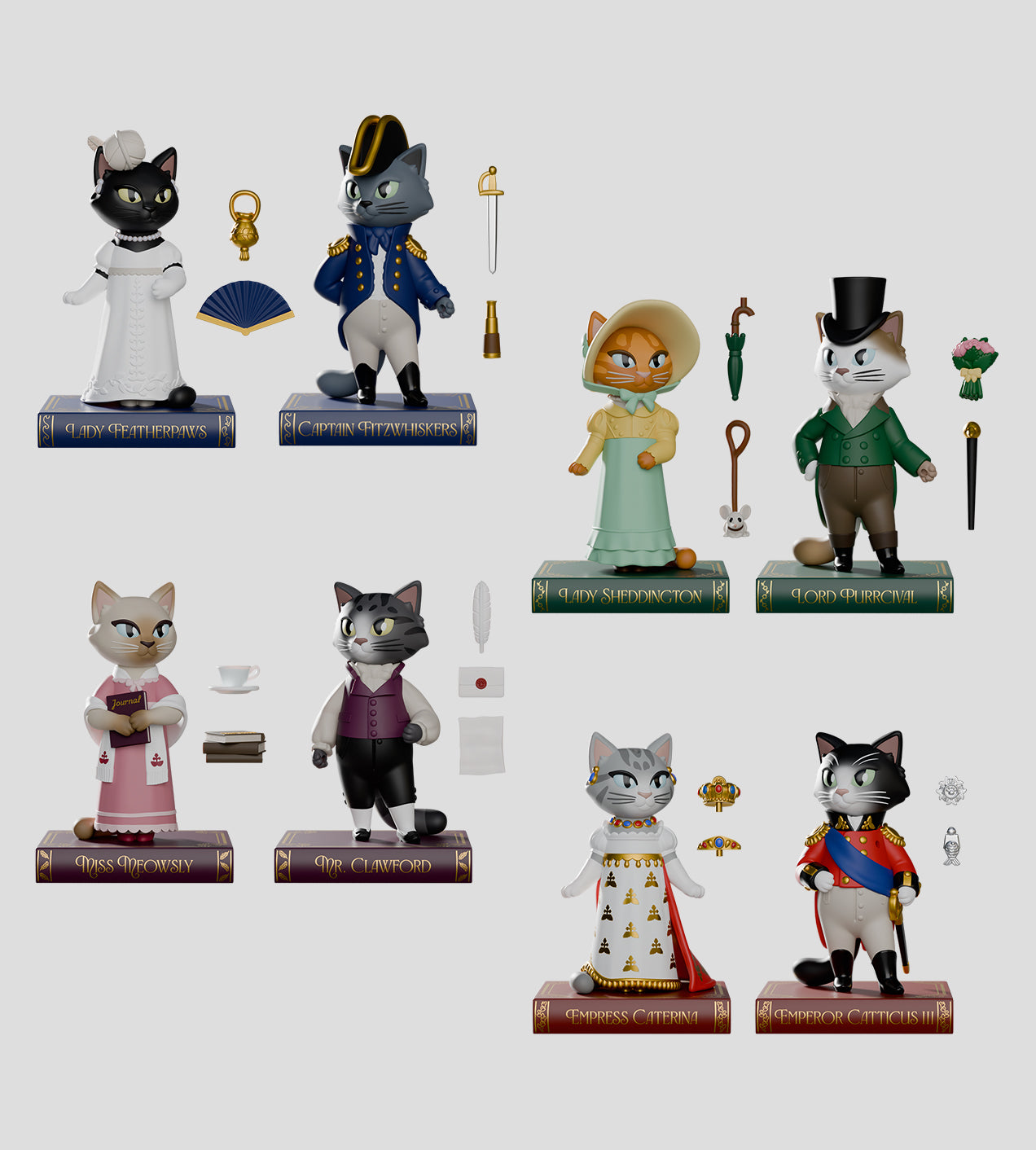 Kaleidos Creative: Regency Cats Blind Box Ralphie's Funhouse