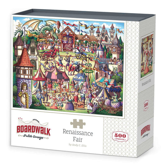 Renaissance Fair 500 Piece Jigsaw Puzzle Boardwalk Puzzle Merchant