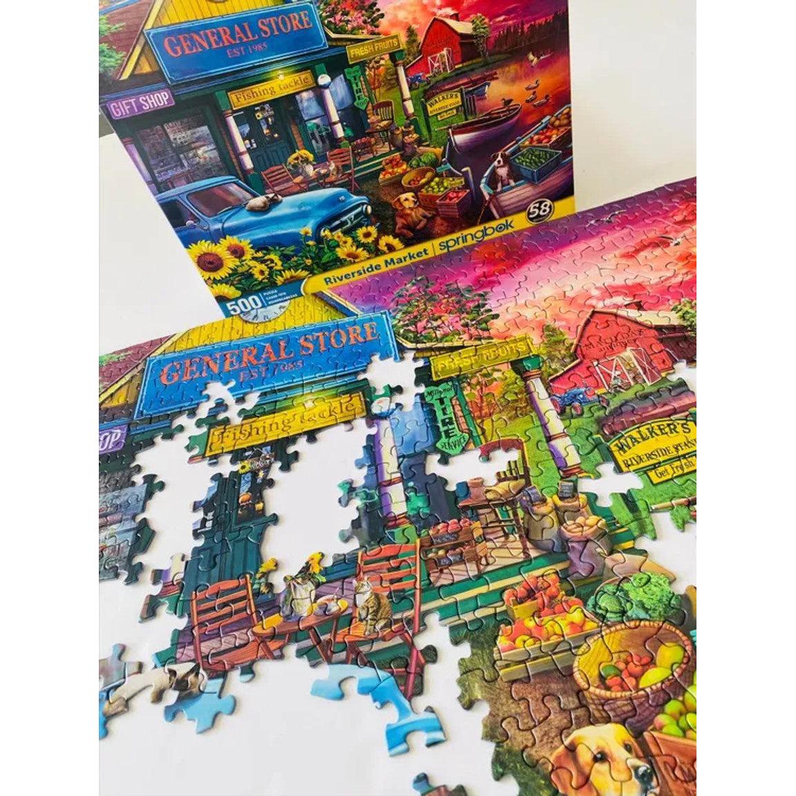 Riverside Market 500 Piece Jigsaw Puzzle Springbok