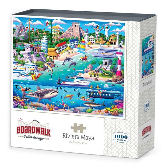 Riviera Maya 1000 Piece Jigsaw Puzzle Boardwalk