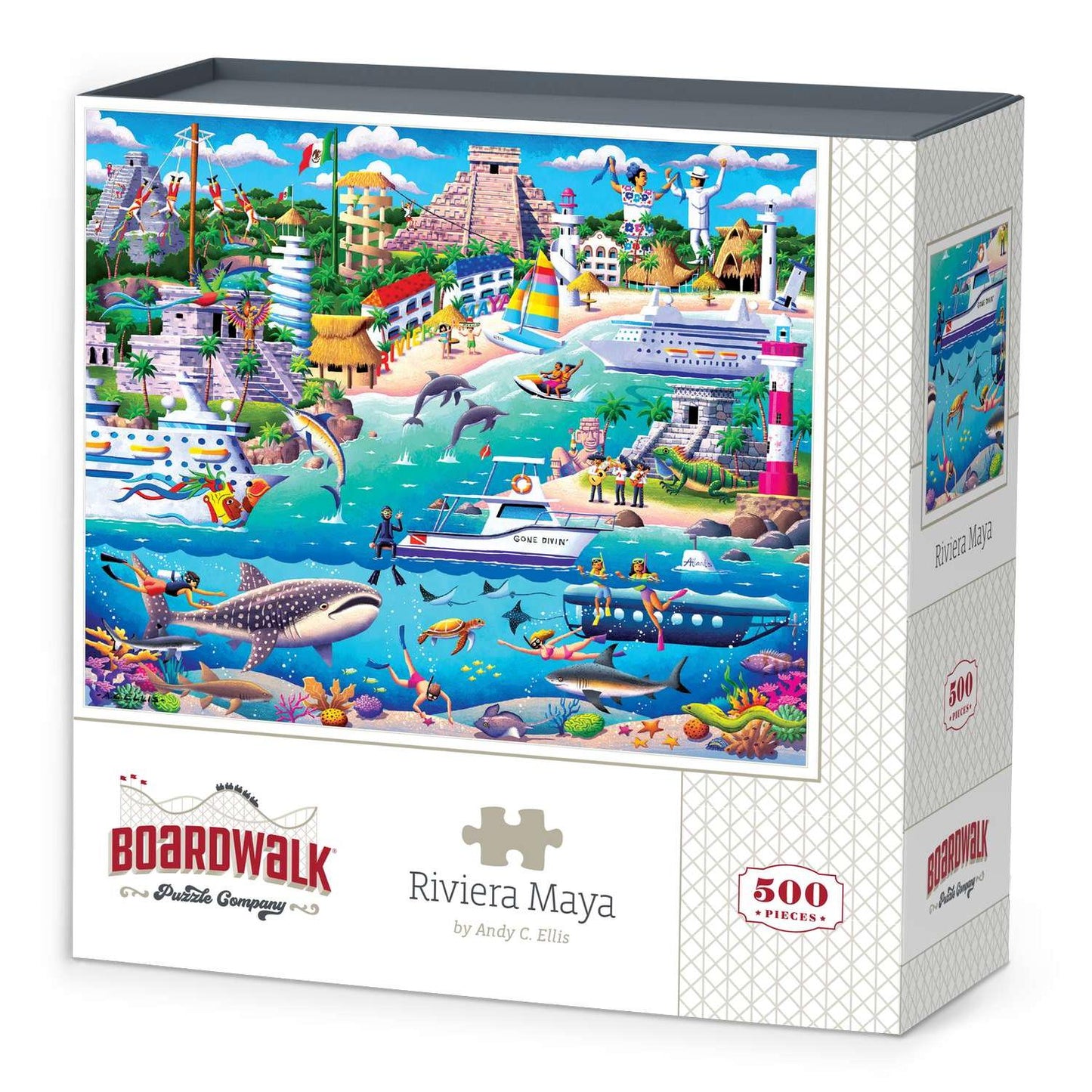 Riviera Maya 500 Piece Jigsaw Puzzle Boardwalk