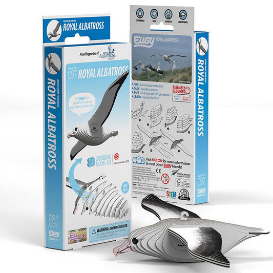 Royal Albatross 3D Cardboard Model Kit Eugy Puzzle Merchant