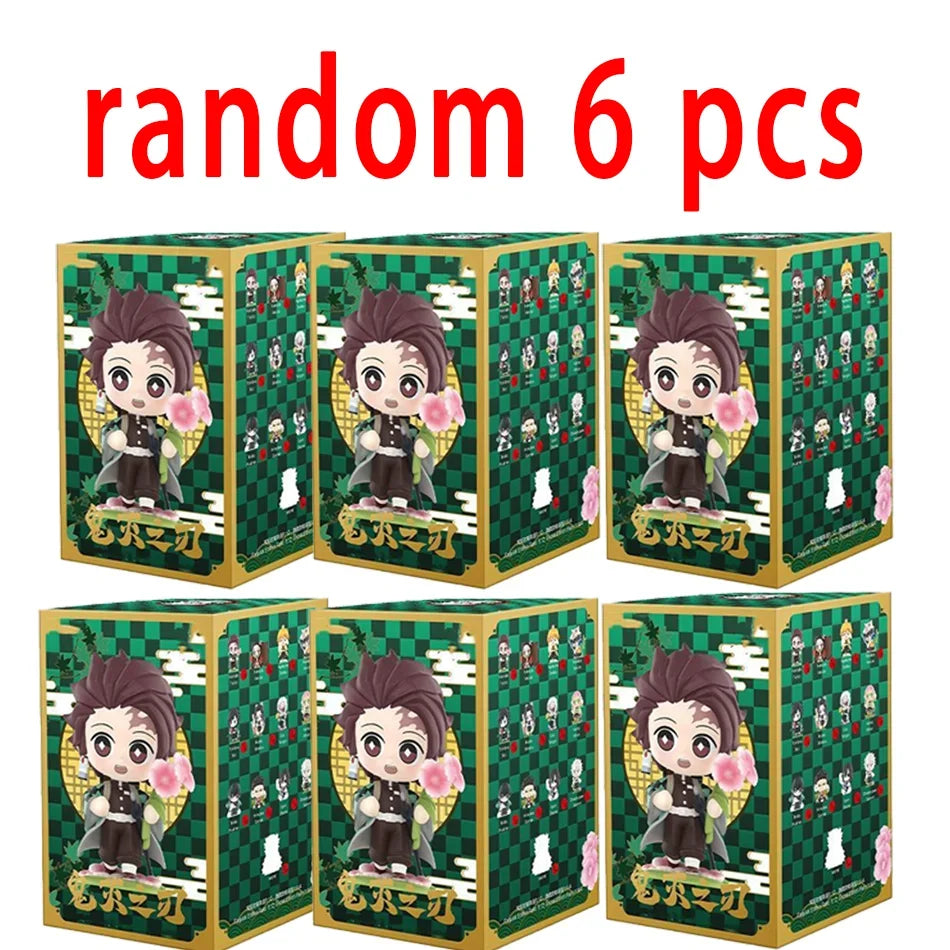 Demon Slayer Blind Box: 12pcs Tanjiro Nezuko Anime Figures random 6 pcs Infinite Visibility