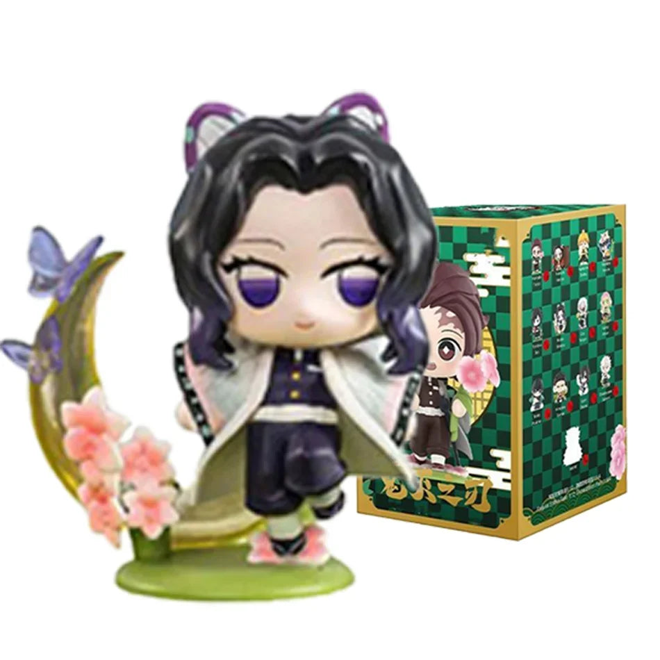 Demon Slayer Blind Box: 12pcs Tanjiro Nezuko Anime Figures with box-7 Infinite Visibility