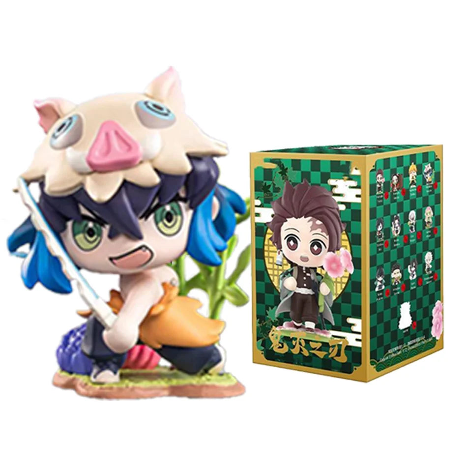 Demon Slayer Blind Box: 12pcs Tanjiro Nezuko Anime Figures with box-5 Infinite Visibility