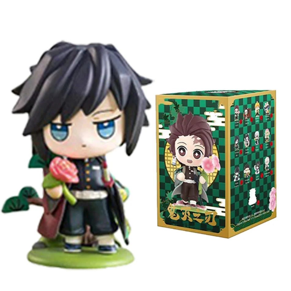 Demon Slayer Blind Box: 12pcs Tanjiro Nezuko Anime Figures with box-6 Infinite Visibility