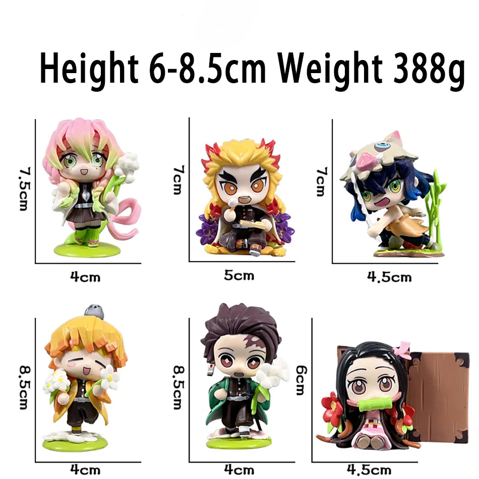 Demon Slayer Blind Box: 12pcs Tanjiro Nezuko Anime Figures Infinite Visibility
