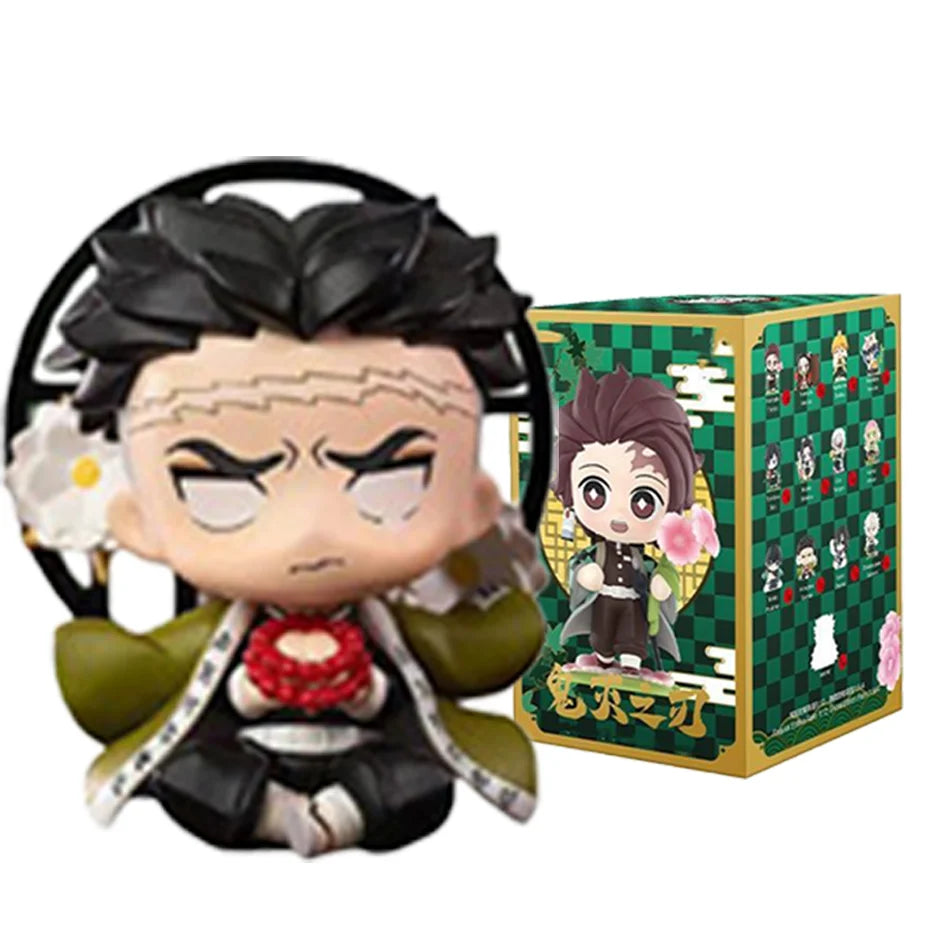 Demon Slayer Blind Box: 12pcs Tanjiro Nezuko Anime Figures with box-8 Infinite Visibility