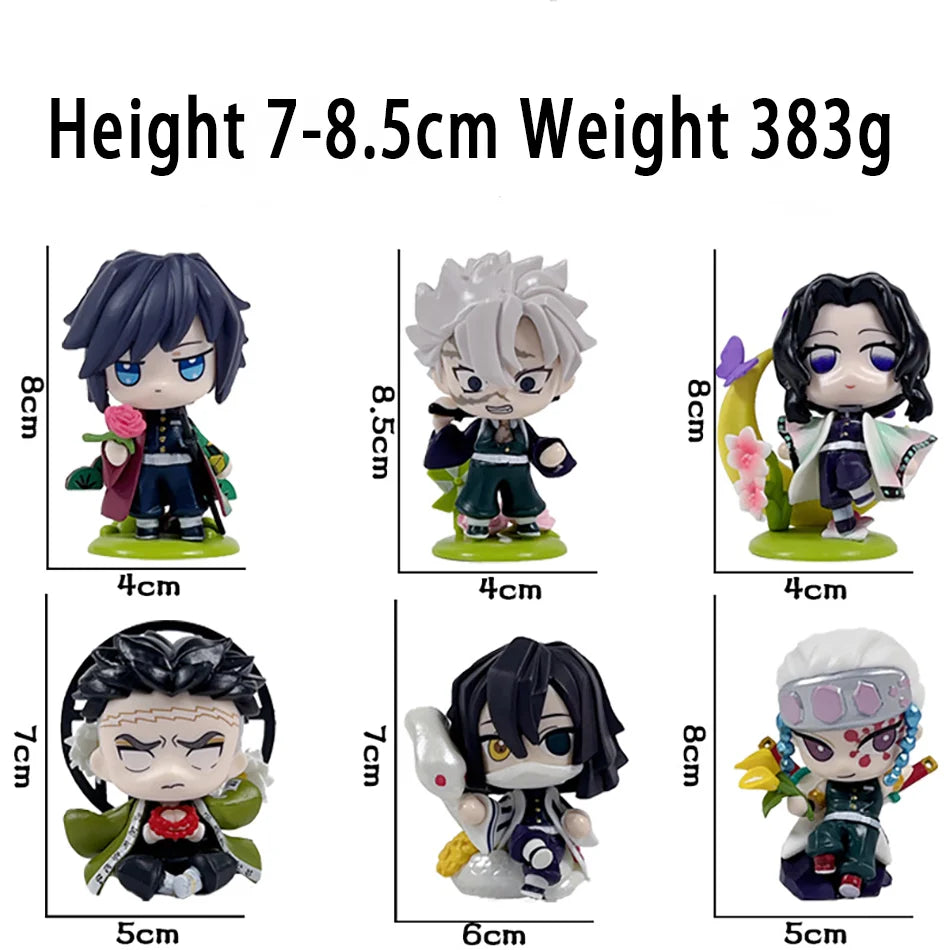 Demon Slayer Blind Box: 12pcs Tanjiro Nezuko Anime Figures Infinite Visibility