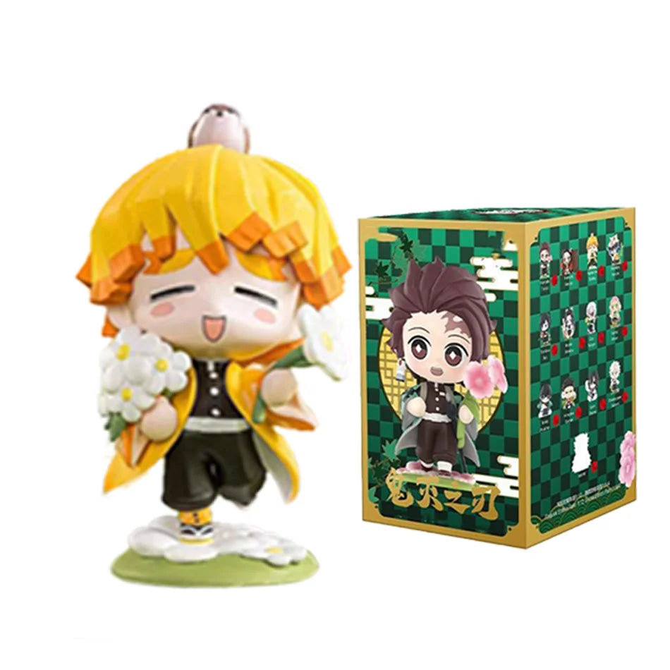 Demon Slayer Blind Box: 12pcs Tanjiro Nezuko Anime Figures with box-2 Infinite Visibility