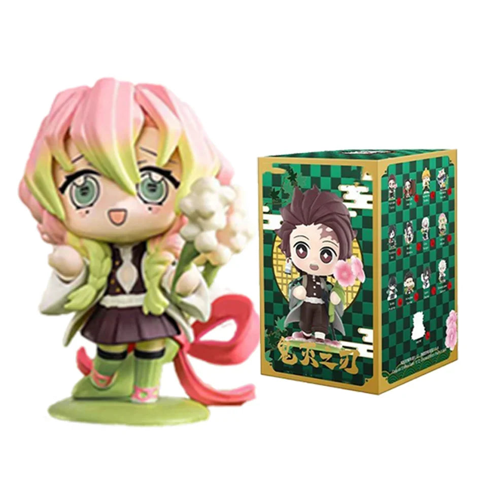 Demon Slayer Blind Box: 12pcs Tanjiro Nezuko Anime Figures with box-4 Infinite Visibility