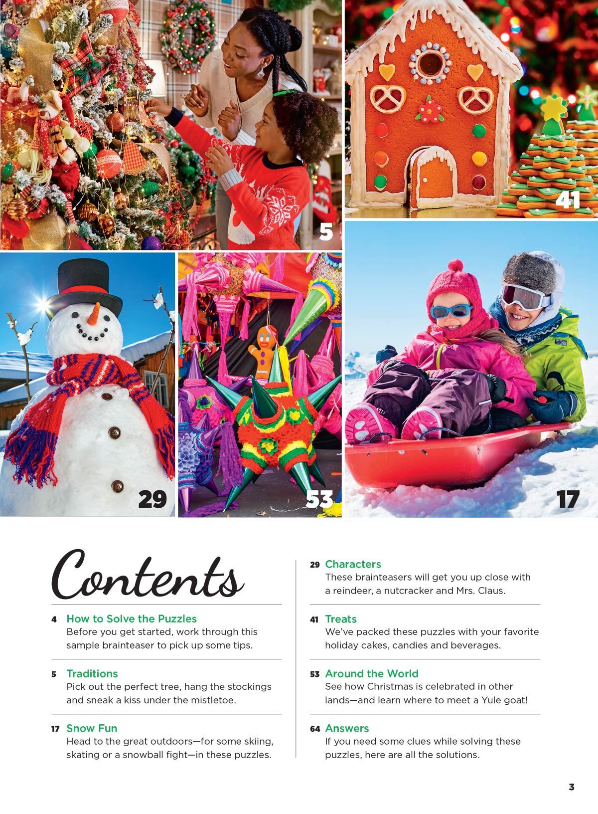 Christmas Picture Puzzle - Spot 286 Differences, 5 Fun Categories, Holiday Traditions, Festive Trees, Winter Wonderlands, Sweet Treats, Favorite Characters, All Skill Levels, Relax, Unwind & Solve! Magazine Shop US