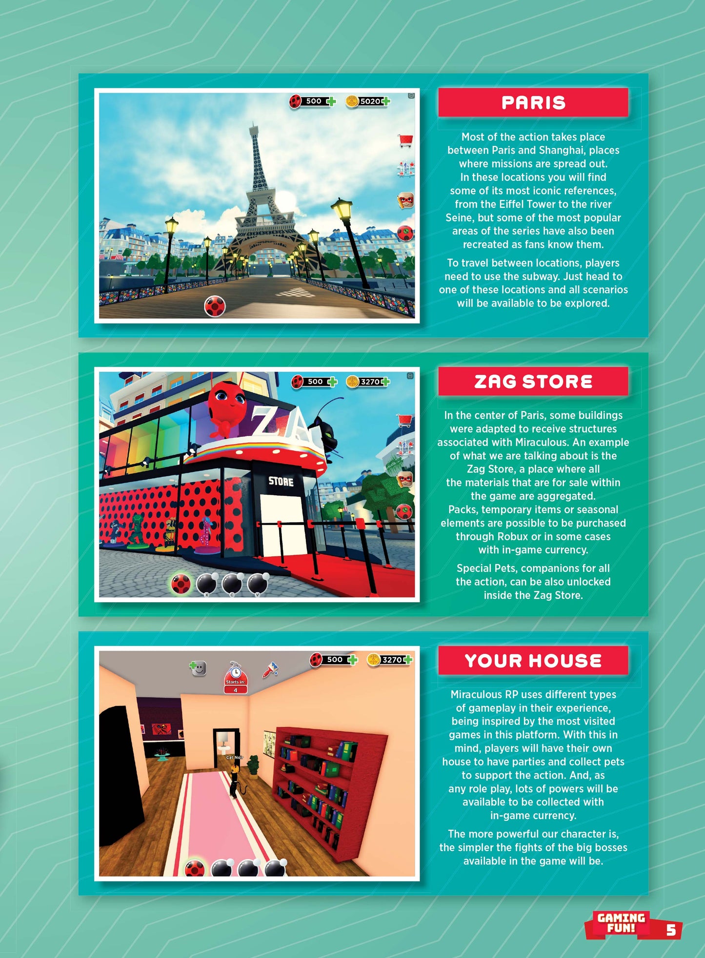 Roblox - Ultimate Guide: 50+ Pages Of Tips, Tricks & Secrets, Expert Hints, Posters, News, Playstation, Meta Quest, Virtual Reality Gaming, Barbie Dreamhouse Tycoon, Miraculous RP: Ladybug & Cat Noir! Magazine Shop US