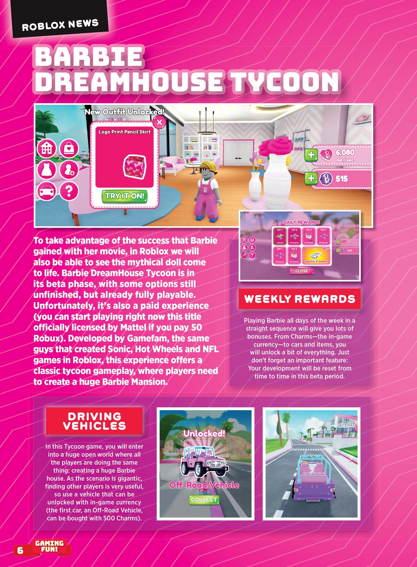 Roblox - Ultimate Guide: 50+ Pages Of Tips, Tricks & Secrets, Expert Hints, Posters, News, Playstation, Meta Quest, Virtual Reality Gaming, Barbie Dreamhouse Tycoon, Miraculous RP: Ladybug & Cat Noir! Magazine Shop US