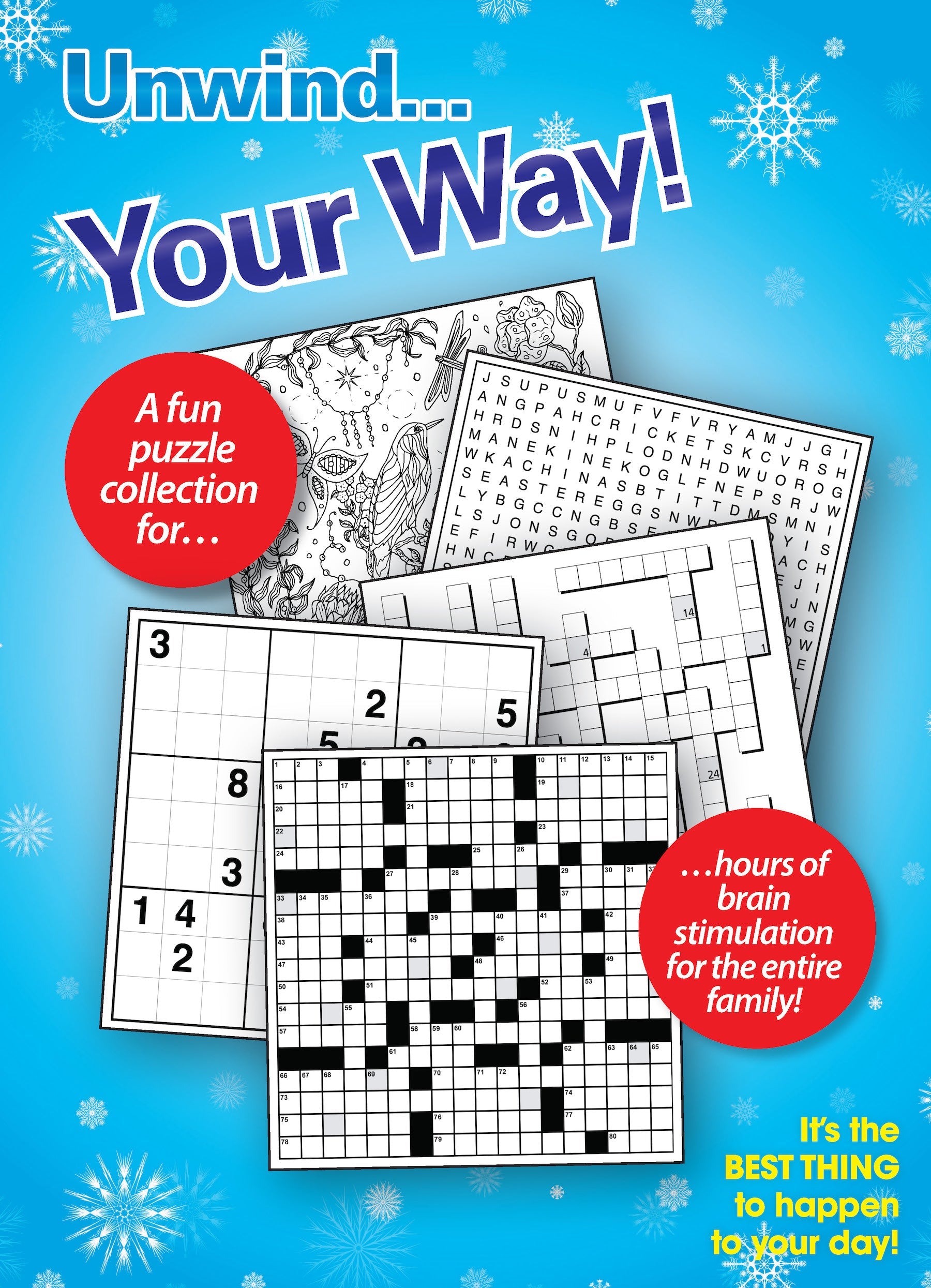 Variety Puzzles Large Print - Vo. 1 / Issue 2: Unplug and Unwind! Adult Activity Book: Easy and Fun with over 100+ Puzzles! Magazine Shop US