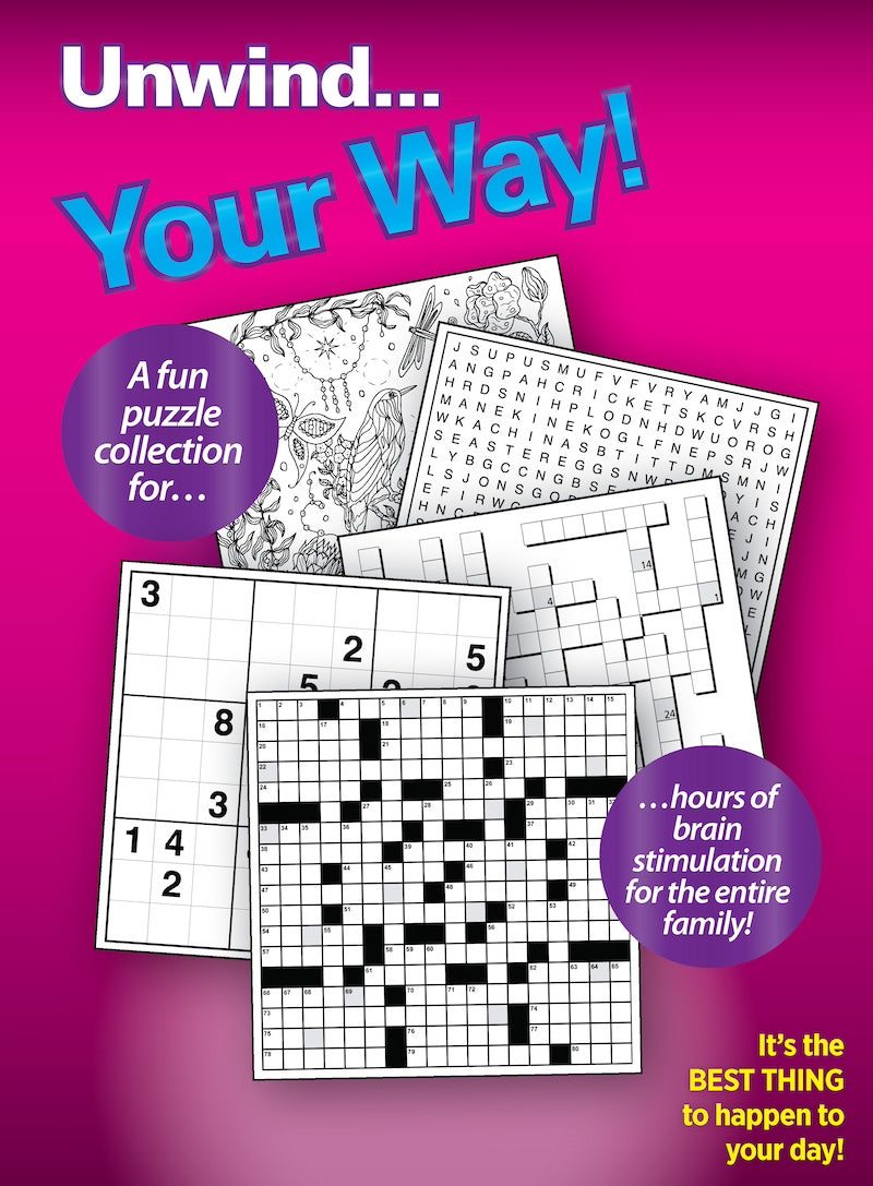 Variety Puzzles 240504 Large Print - Unplug and Unwind! Adult Activity Book: 100+ Puzzles, Easy & Fun, Sudoku, Word Search, Crossword, Dot-To-Dot, Coloring Book, CrissCross, Codebreakers & Solve! Magazine Shop US