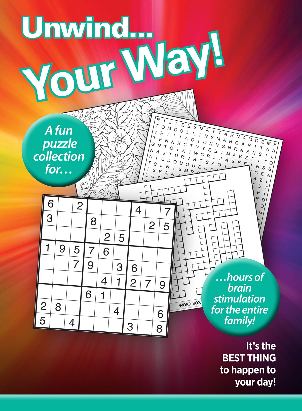 Take a Break - Variety Puzzles 26.01.23: 100+ Large Print Puzzles, Adult Activity Book, Boost Your Brain With Hours Of Fun, Unplug, Relax & Unwind With Word Search, Crosswords, Sudoku & More! Magazine Shop US