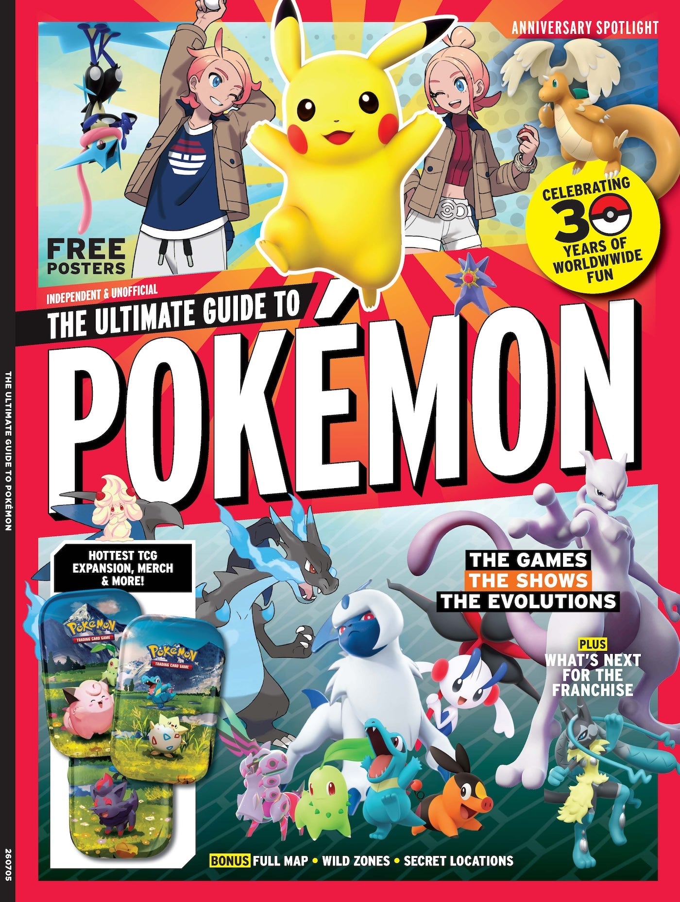 Pokémon - The Ultimate Guide: Anniversary Edition, Celebrating 30 Years Of Fun Games, Anime, TCG & Legendary Evolutions, Look Back On All The Games, What's Next, TCG Expansion, Free Posters & More! Single Copy Magazine Shop US