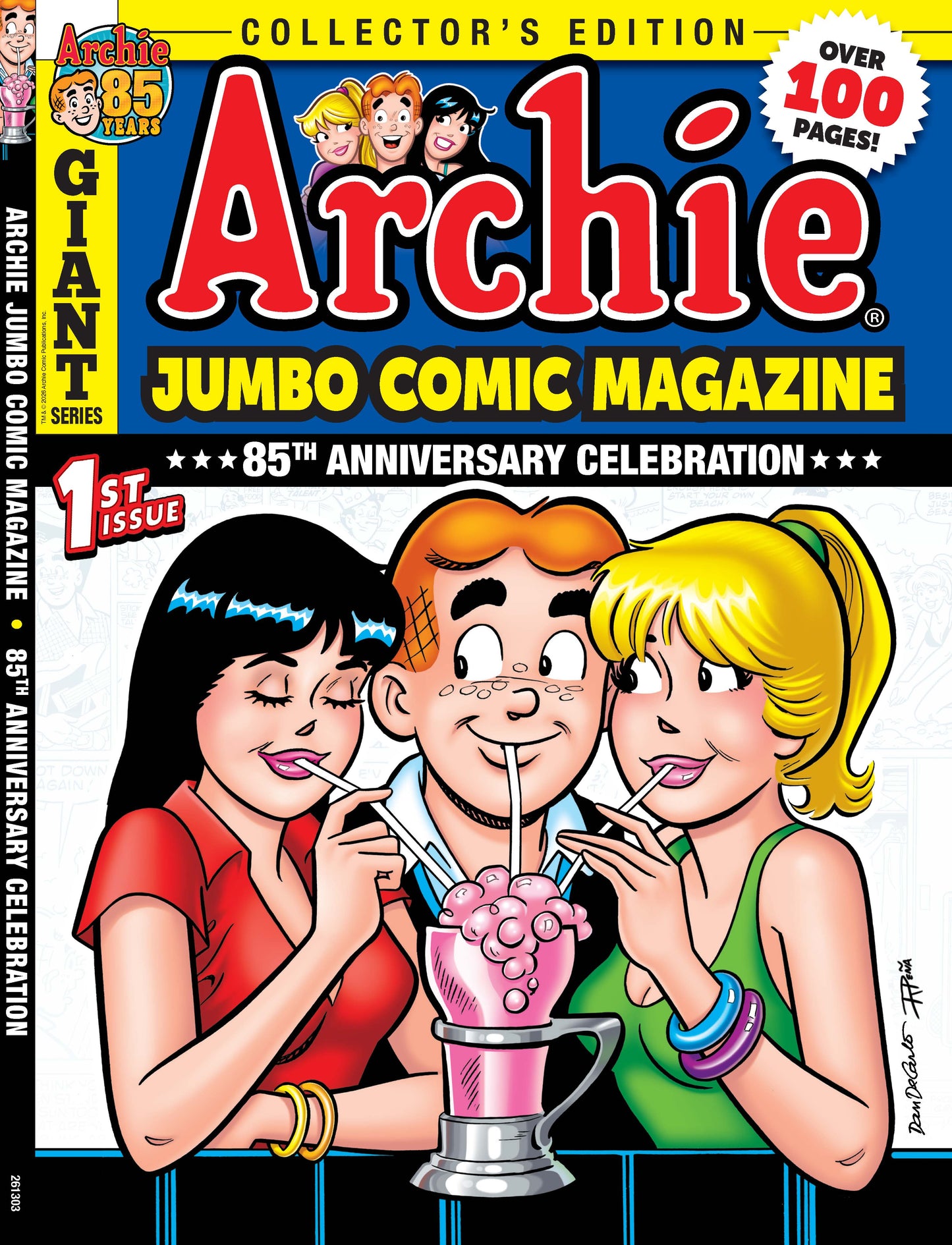 Archie - 26.03.20: World of Archie Jumbo Comics, Collector's Edition, 85th Anniversary Celebration, 100+ Pages, The Archie Library, Archie & Friends, Jughead, Betty, Veronica & More! Magazine Shop US