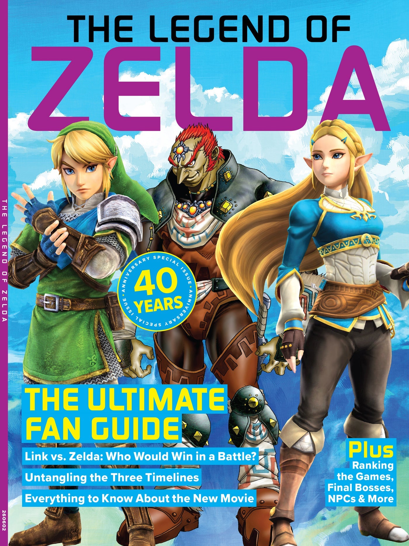 Legend of Zelda - 40th Anniversary Special Issue: The Ultimate Fan Guide, Link vs. Zelda Showdown Battle, 3 Timelines Uncovered, Everything You Need To Know About The New Movie, Rankings, NPCs & More! Single Copy Magazine Shop US