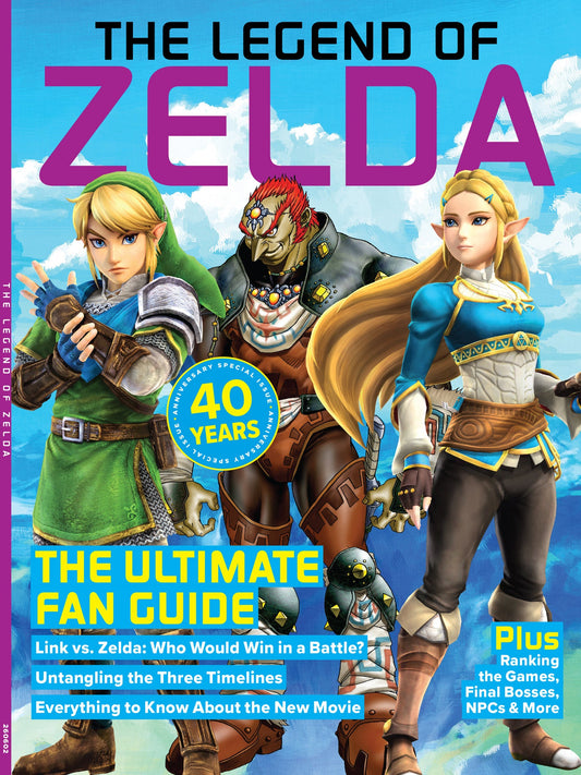 Legend of Zelda - 40th Anniversary Special Issue: The Ultimate Fan Guide, Link vs. Zelda Showdown Battle, 3 Timelines Uncovered, Everything You Need To Know About The New Movie, Rankings, NPCs & More! Single Copy Magazine Shop US