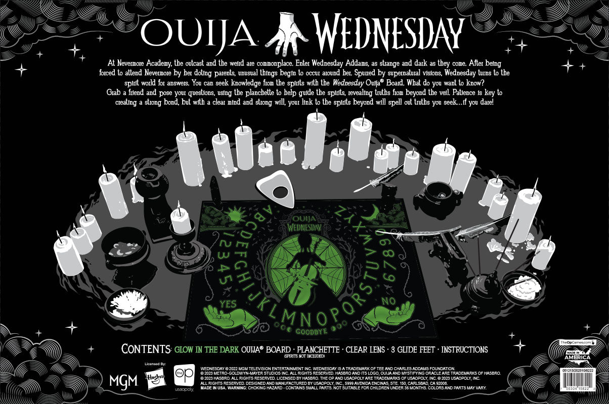 Wednesday Glow in the Dark Ouija Board - CLEARANCE Collectors Row